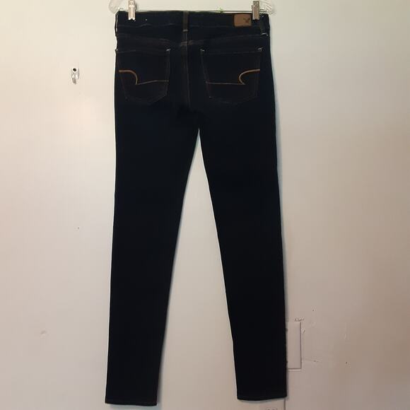 American Eagle Jeans Jeggings Women’s 6 Long Blue Stretch - Picture 5 of 9